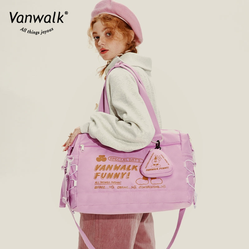 Vanwalk  Water-Resistant  Mao Monster Crossbody Bag V2716