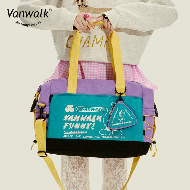 Vanwalk  Water-Resistant  Mao Monster Crossbody Bag V2716