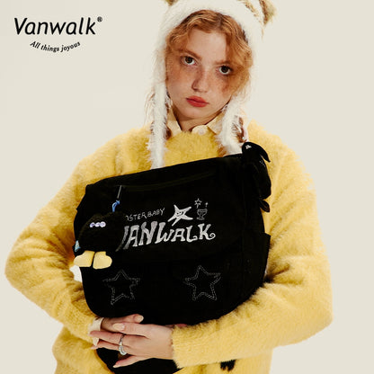 Vanwalk Water-Resistant Mao Monster Crossbody Bag V2708