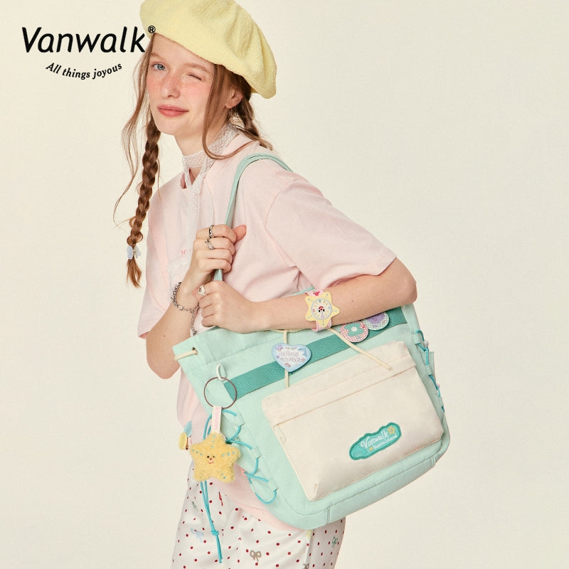 Vanwalk 広々としたバブルアイランドショルダーバッグ V2823