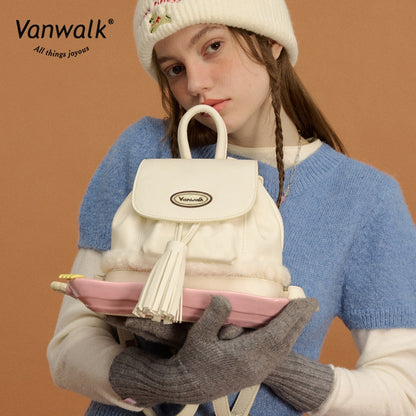 Vanwalk 时尚披萨迷你背包 V2879
