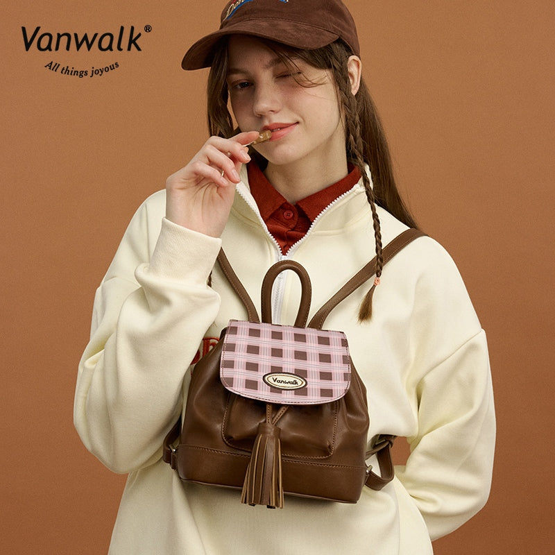 Vanwalk 时尚披萨迷你背包 V2879