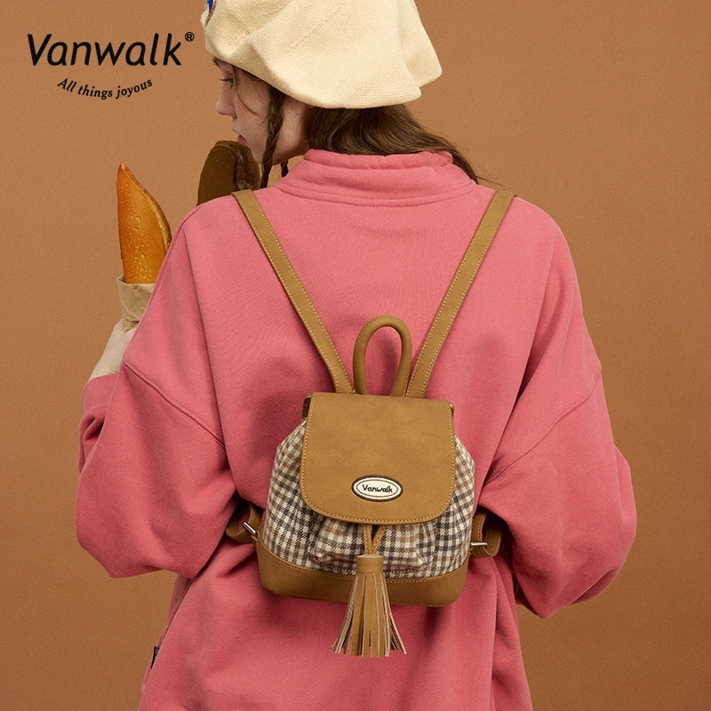 Vanwalk 时尚披萨迷你背包 V2879