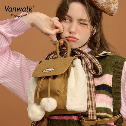 Vanwalk 时尚披萨迷你背包 V2879
