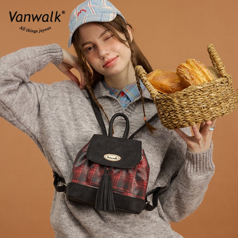 Vanwalk 时尚披萨迷你背包 V2879