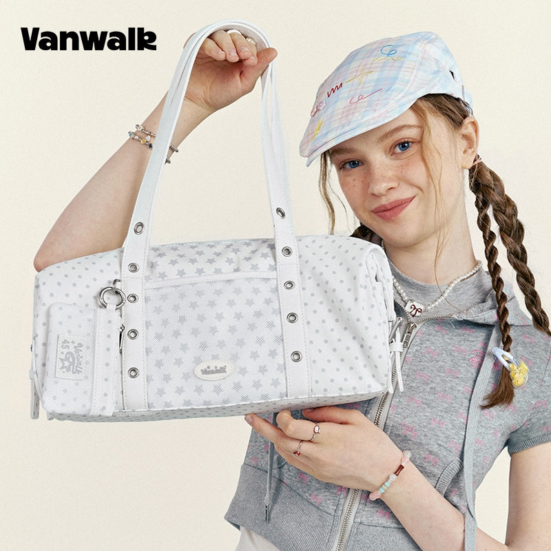 VANWALK Fruit Power v2954 New Style Girls' Niche Shoulder Bag Underarm Tote Commuter Sports Bag