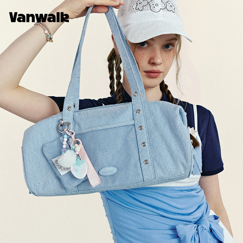 VANWALK Fruit Power v2954 New Style Girls' Niche Shoulder Bag Underarm Tote Commuter Sports Bag