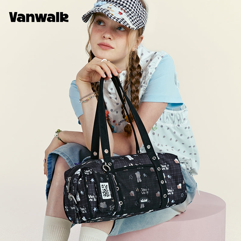VANWALK Fruit Power v2954 New Style Girls' Niche Shoulder Bag Underarm Tote Commuter Sports Bag
