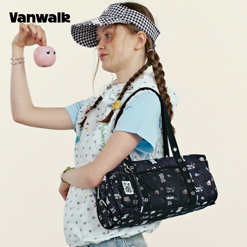 VANWALK Fruit Power v2954 New Style Girls' Niche Shoulder Bag Underarm Tote Commuter Sports Bag
