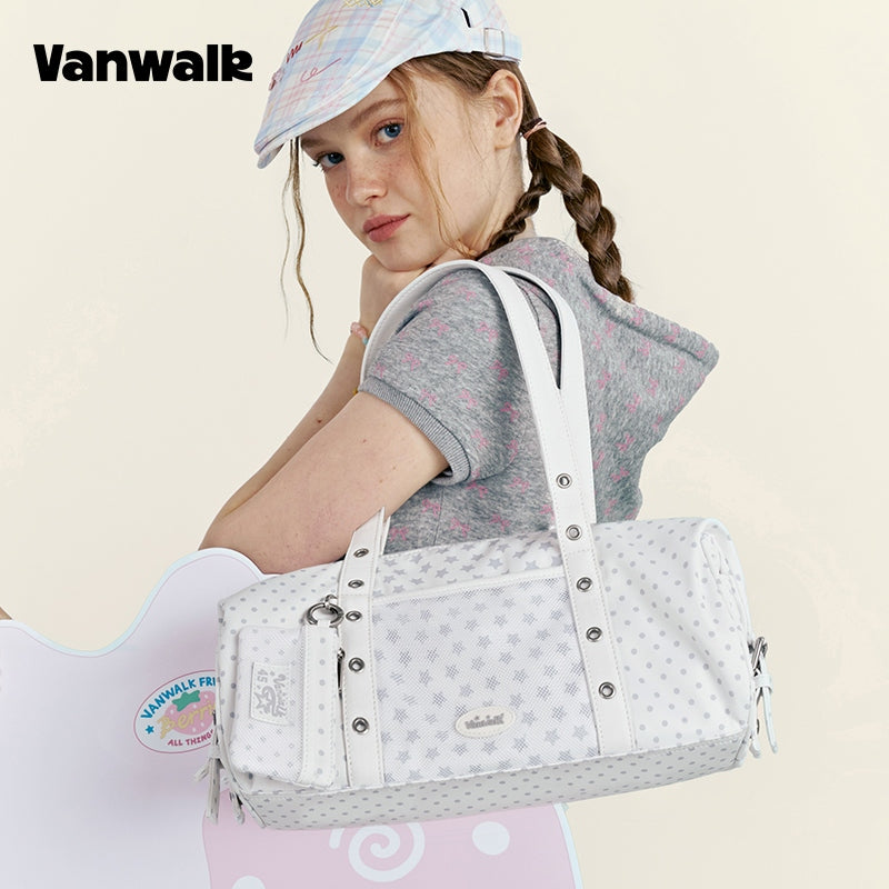 VANWALK Fruit Power v2954 New Style Girls' Niche Shoulder Bag Underarm Tote Commuter Sports Bag