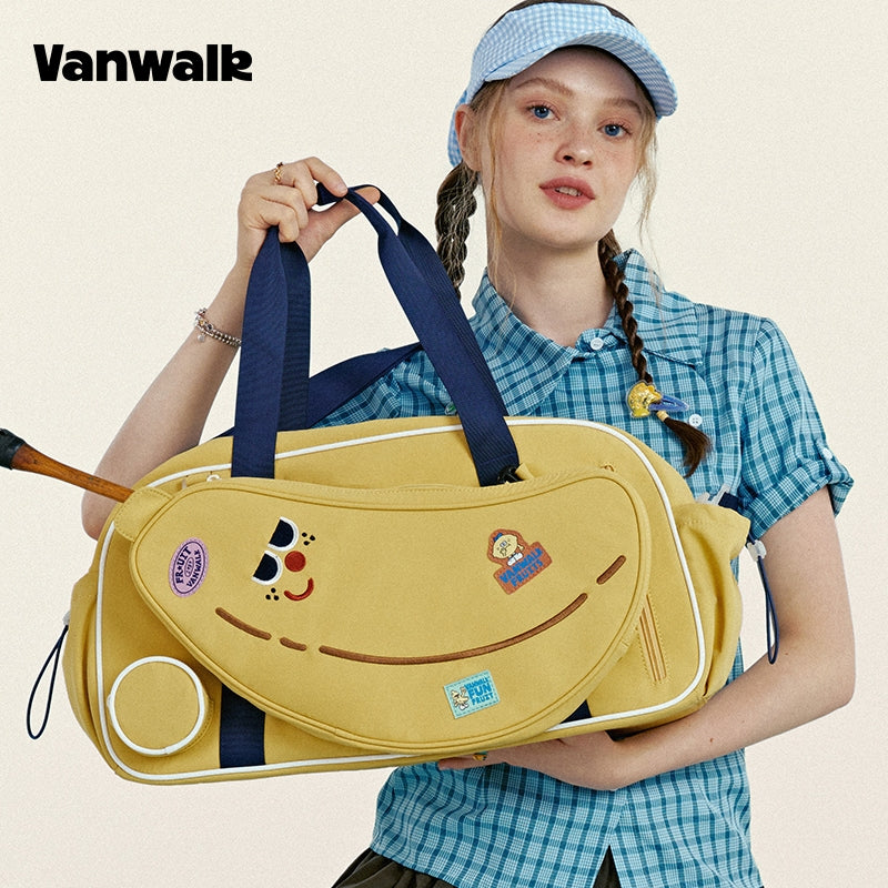 VANWALK Fruit Power V2964 Large Capacity Travel Bag Women's Badminton Racket Bag Fitness Sports Tote Bag