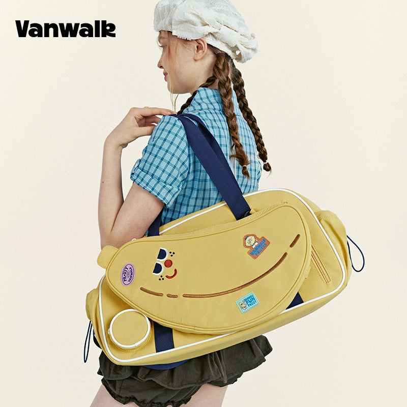 VANWALK Fruit Power V2964 Large Capacity Travel Bag Women's Badminton Racket Bag Fitness Sports Tote Bag