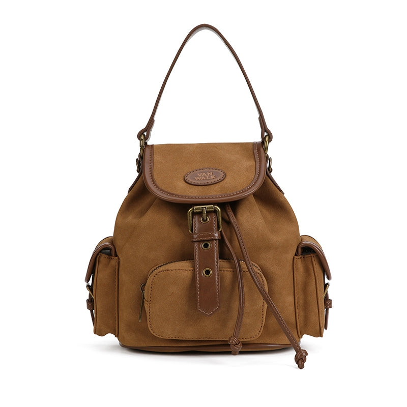VANWALK Fruit Power V2965 Niche Instagram-Style Mini Drawstring Backpack Women's Casual Handheld Backpack