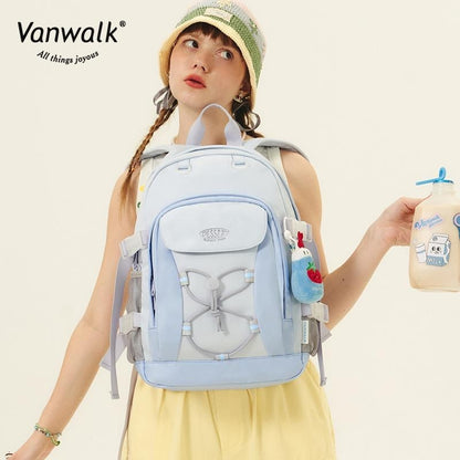Vanwalk 夏日午茶緞帶學生背包 V2627