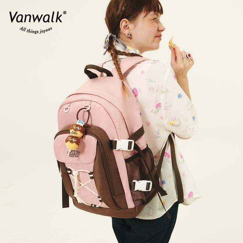 Vanwalk Summer Noon Tea Ribbon Student Backpack V2627
