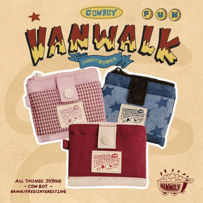 Vanwalk Denim Collection Mini Wallet With Small Bag K411