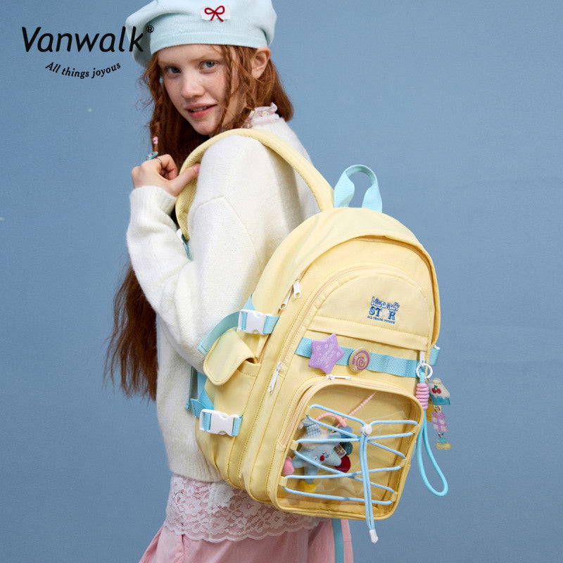 Vanwalk Multiple Pockets  Lucky Star backpack V2888