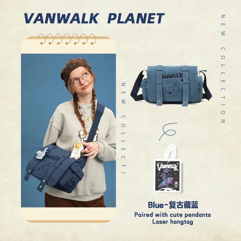 Túi đeo chéo Vanwalk chống thấm nước Planet Rabbit V2557