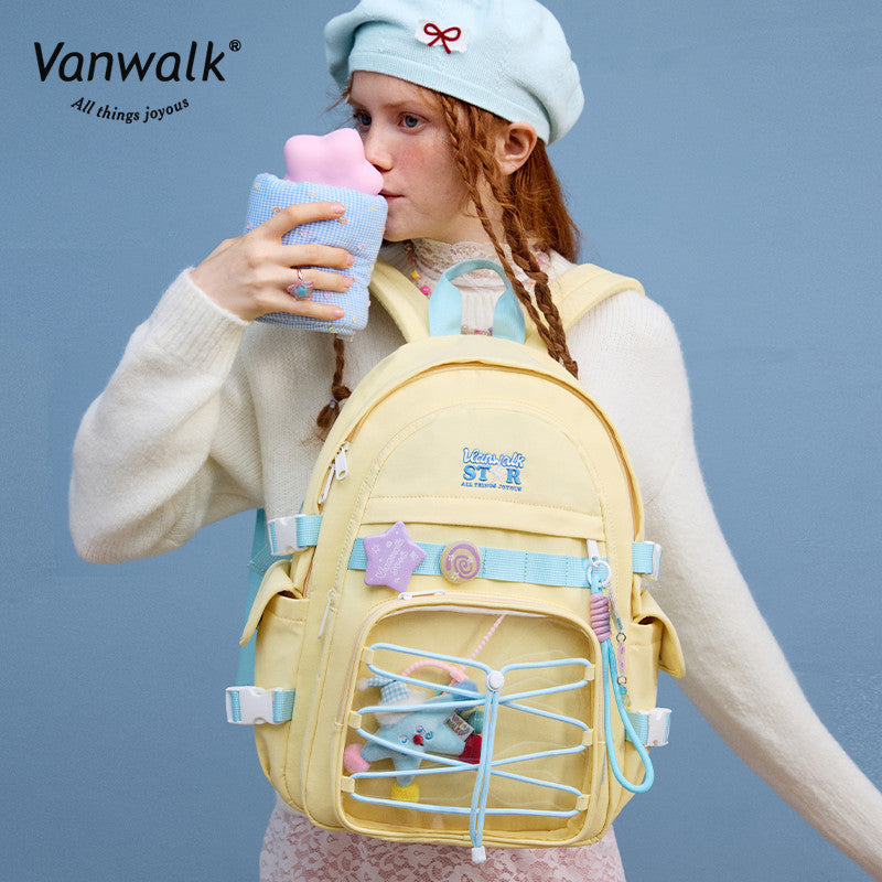 Vanwalk Multiple Pockets  Lucky Star backpack V2888