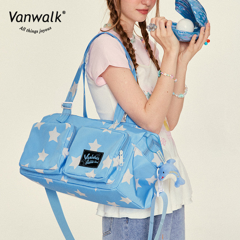 Vanwalk Water-Resistant Bubble Island Shoulder bag V2829