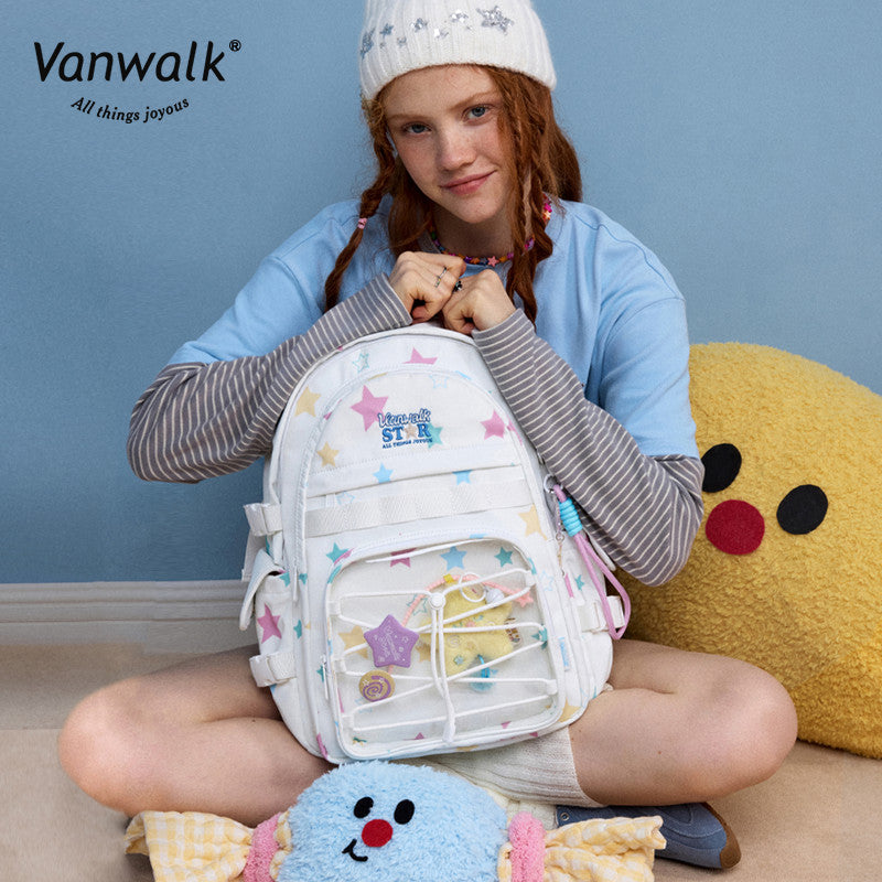 Vanwalk Multiple Pockets  Lucky Star backpack V2888