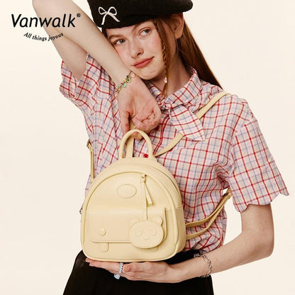 Vanwalk แฟชั่นสตรีทแวร์ FUN MARKET กระเป๋าเป้ V2789