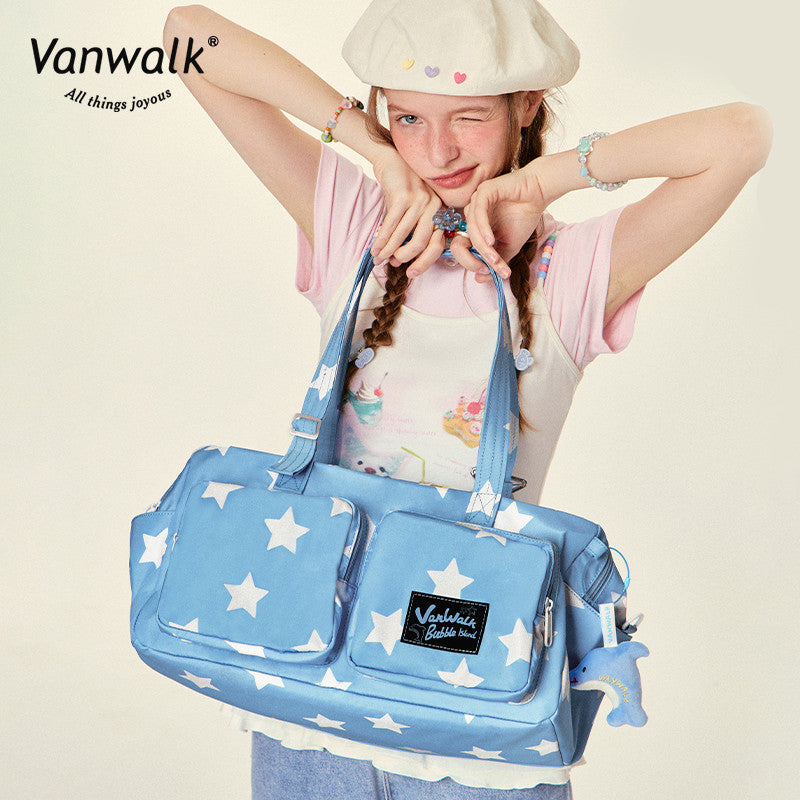 Vanwalk Water-Resistant Bubble Island Shoulder bag V2829