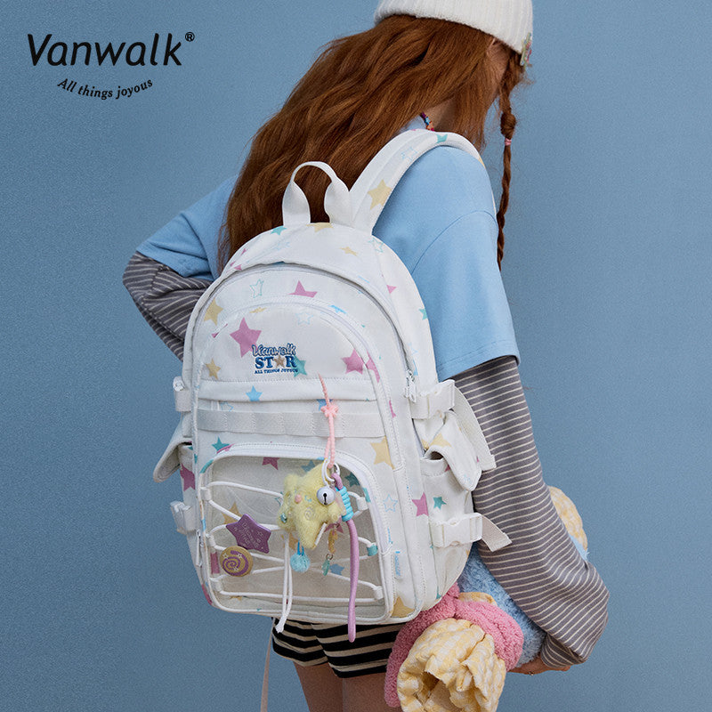 Vanwalk Multiple Pockets  Lucky Star backpack V2888