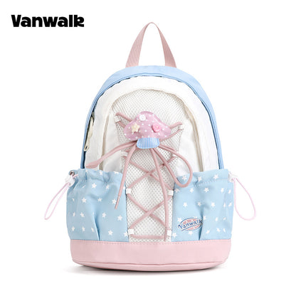 VANWALK Cute Design Lovely Note Estudyante Backpack v2904