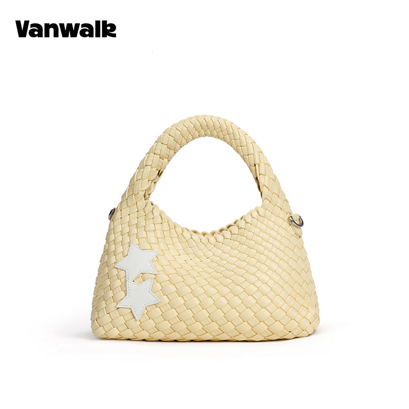 VANWALK Glutinous Rice Ball Series Woven Handbag v2991