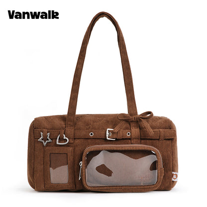 VANWALK Shoulder Bag ng Serye ng Malagkit na Bola ng Bigas v2995